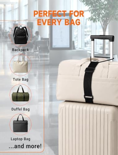 Adjustable Luggage Connector Straps, 4 Pack Luggage Straps - Image 6