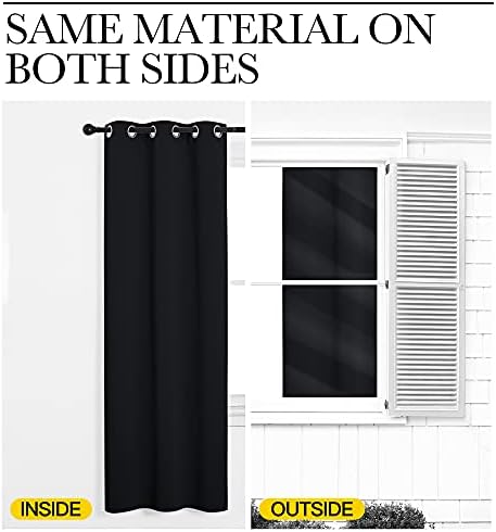 NICETOWN Patio Blackout Curtains Shades, 2 Panels, 55 x 110-inch - Image 5