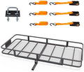 Bonnlo 70''X 30''X6'' Folding Hitch Mount Cargo Carrier Basket by Bonnlo