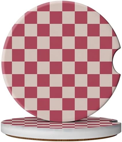 2 Pack Car Coasters for Cup Holders, Cute Car Accessories Interior by YeeCASE