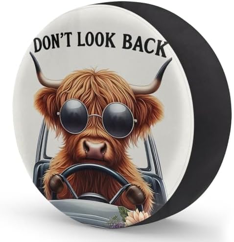 Rv Spare Tire Cover Wheel Funny Alpine Cow Tire Covers Wheel Protectors - Image 2