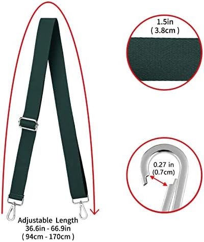 ZOOEASS Wide Shoulder Strap, Adjustable Replacement Belt Crossbody Canvas Bag - Image 3