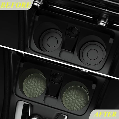 Silicone Car Coasters Set of 4, 3.15" Foldable Cup Holder Mats - Image 5