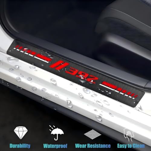 4-Pack Car Door Sill Guards Anti-Scratch Threshold Stickers - Image 4