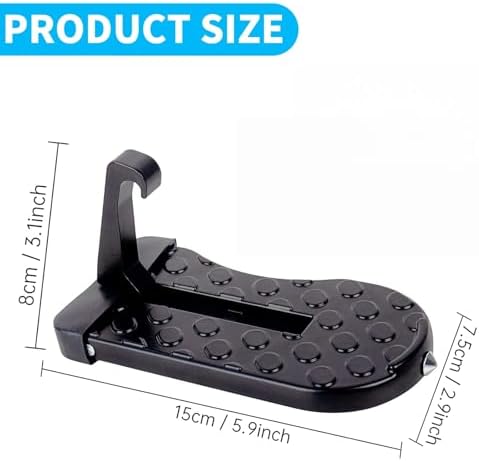 Car Door Step for Roof Access, Foldable Vehicle Door Latch Step - Image 7