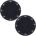 2PCS Bling Cup Holder Coaster, 2.75 Inch Auto Car Cup Holder Insert Coasters by MEAJOO