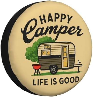 Spare Tire Cover Happy Campers Wheel Covers Weatherproof Universal Wheel by Unknown