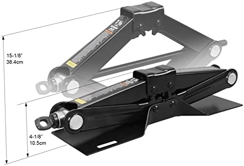 Big RED AT10152BR Torin Steel Scissor Lift Jack Car Kit, 1.5 Ton Capacity - Image 4