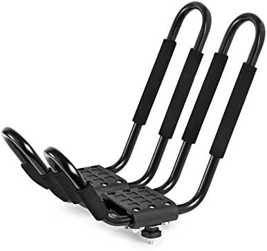Tbest Kayak Carrier Rack Set Roof Top Mount J Shape Kayak Roof Rack Canoe Boat - Image 3
