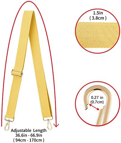 ZOOEASS Wide Shoulder Strap, Adjustable Replacement Belt Crossbody Canvas Bag - Image 3
