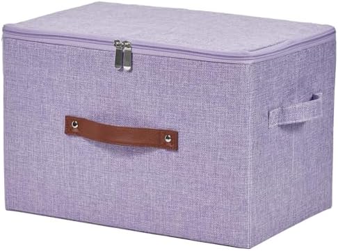 Storage Bins with Zipper Lids Decorative Lidded Baskets Boxes by VinneGenzz