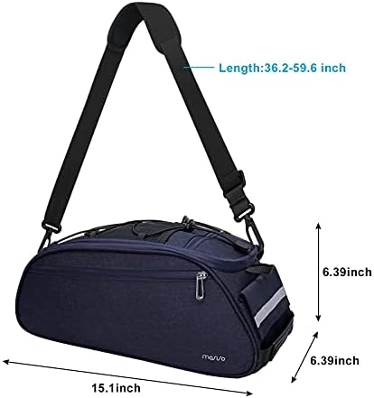 MOSISO Bike Rack Bag, Waterproof Bicycle Trunk Pannier Rear Seat Pouch - Image 6