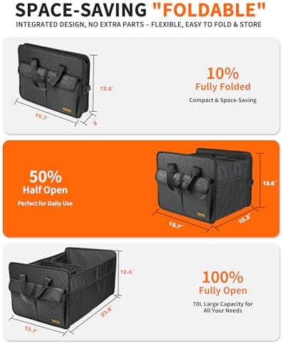 SIBOFUEGO Sturdy Car Trunk Organizer - Image 3