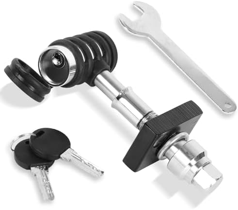 MaxxHaul Quiet 5/8" Hitch Locking Pin Set, Anti-Rattle Hitch Pin by MaxxHaul