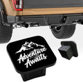 Trailer Hitch Cover, Adventure Awaits Mountains Tow Hitch Cover by Unknown