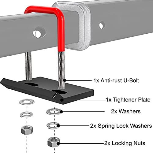 Rubber Coated Hitch Tightener for 1.25" and 2" Hitches – Anti Rattle Stabilizer - Image 4