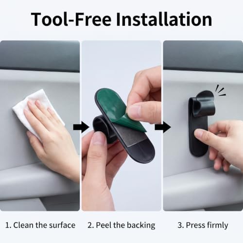 2 PCS Car Umbrella Holder Hooks, Punch-Free Multipurpose Car Umbrella Hanging - Image 5