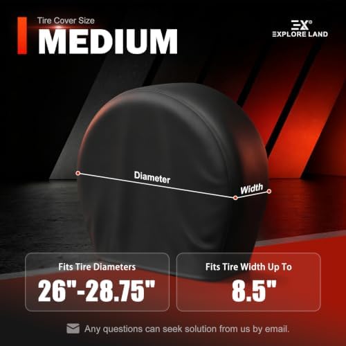 Explore Land Tire Covers 2 Pack Fit Tire Diameters 26-28.75 inch - Image 6