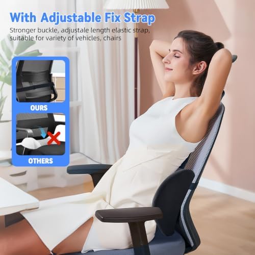 Lumbar Support Pillow for Office Chair and Car Seat, Lumbar Pillow - Image 5