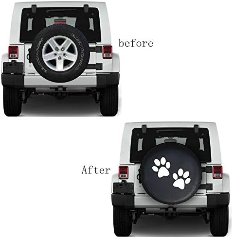 Spare Tire Cover, Weatherproof Vinyl Leather Wheel Cover - Image 2