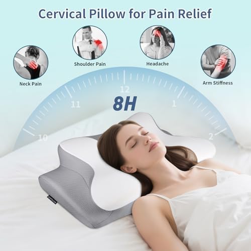 Cervical Pillow for Neck Pain Relief, Ergonomic Neck Pillow for Sleeping - Image 2