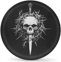 White Skull Art Spare Tire Cover Dust-Proof Wheel Protector by Unknown