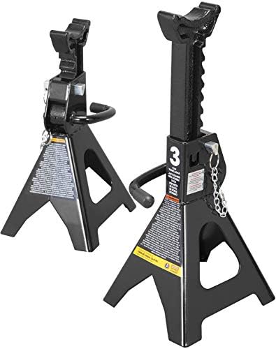 Torin 3 Ton Capacity Double Locking Steel Jack Stands, 2 Pack by Torin