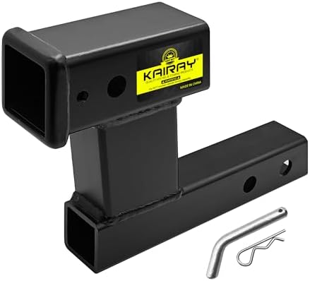 KAIRAY Trailer Receiver Hitch Riser Extender Adapter 6" Drop/Riser, 7500lbs by KAIRAY