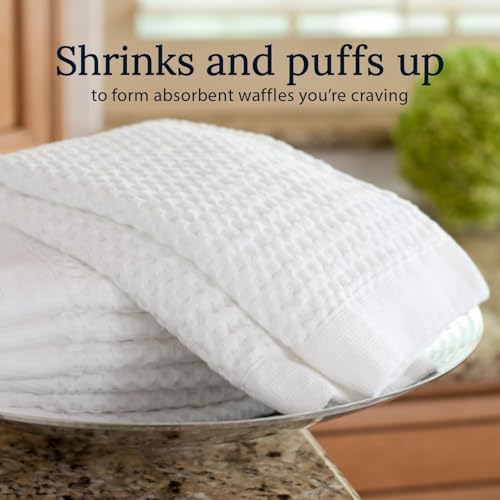 GILDEN TREE Waffle Towels for Bathroom Luxury 100% Cotton Bath Towels, Quick - Image 3