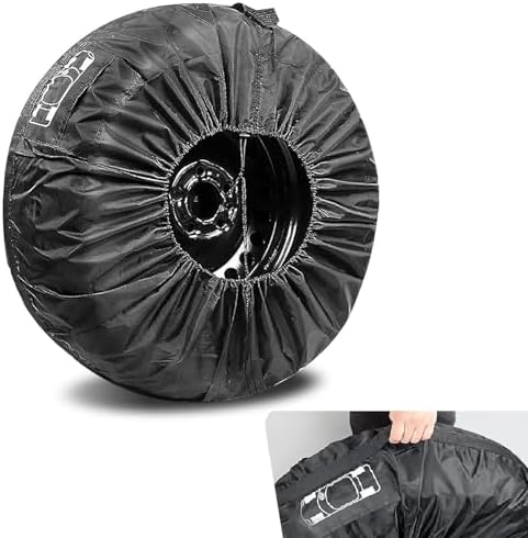 1 PC Spare Tire Cover, 190T Polyester Taffeta Spare Tire Protector by Unknown