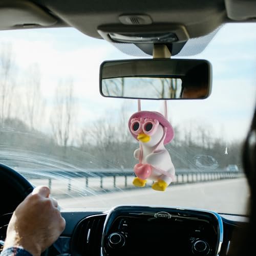 Cool Swinging Duck Car Hanging Ornament, Pendant Interior Rearview Mirror - Image 5