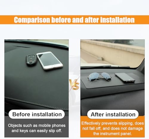 GLSOWEE Car Dashboard Anti-Slip Mat, 10.6"×5.9" Non-Slip Adhesive Pad - Image 6