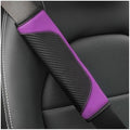 Osilly 2PCS Carbon Fiber Leather Seat Belt Shoulder Pads by Osilly