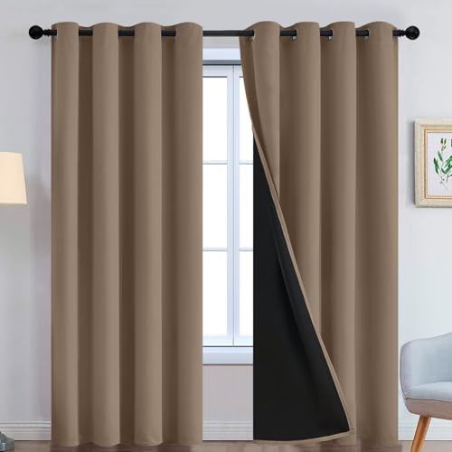Yakamok Khaki Blackout Curtains 84 Inches Long by Yakamok