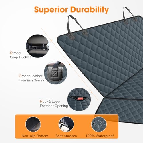 MIXJOY Dog Car Seat Cover, Back Seat Cover - Image 7
