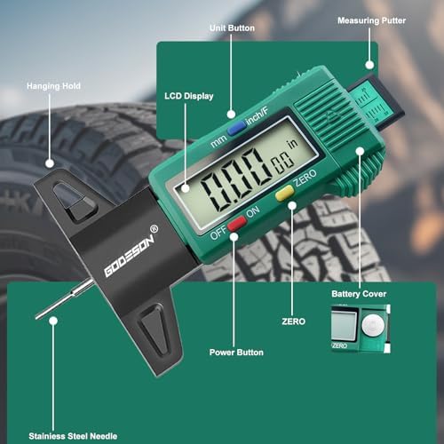 GODESON Tire Tread Depth Gauge - Image 2