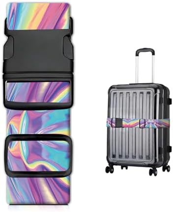 Luggage Straps for Suitcases, Heavy Duty Travel Belt by JYCardPKT