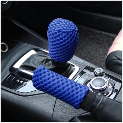 AUCELI 2 Pack Car Gear Shift Knob Cover & Handbrake Cover, Automotive Anti-Slip by AUCELI