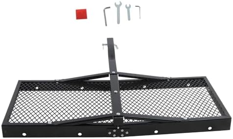 zeech 48" x 20" x 3.5" 500 LBS Black Trailer Hitch Cargo Carrier Mounts by Unknown