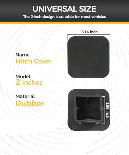Hitch Cover, Car Accessories Trailer Hitch Covers, Tow Hitch Covers, 2 Inch - Image 2