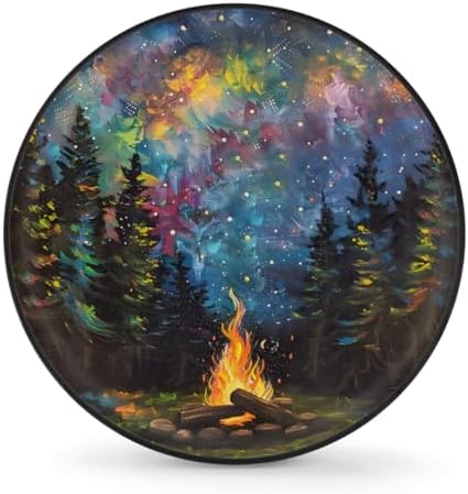 Rv Spare Tire Cover Wheel Mountain Forest Galaxy Tire Covers Wheel Protectors by FengQuGou