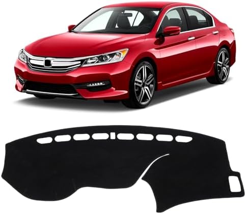 KUST Black Dash Cover for 2013-2017 Honda Accord Polyester Dashboard Cover by KUST