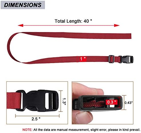 MAGARROW 24" 40" 60" 100" Strap Buckle Packing Straps Adjustable 1-Inch Belt - Image 2