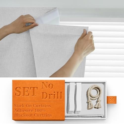 100% Blackout French Door Curtain- Privacy Thermal Insulated Door Window Curtain by Sovtfides