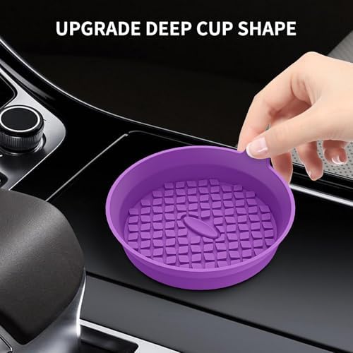 ME.FAN Car Cup Holder Coasters Silicone Cups Mats, Automotive Universal - Image 4