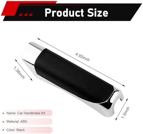 Car Handbrake Cover, ABS Anti-scratch Electroplating Decor Protective Cover - Image 2