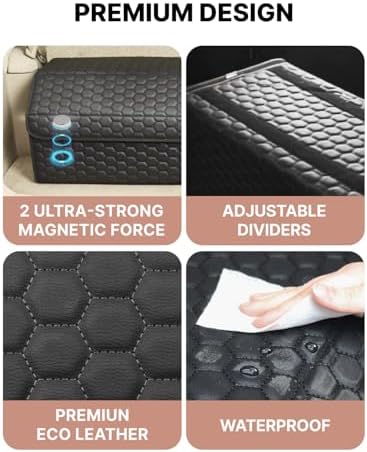 Owleys Trunk Organizer for SUV, PU Leather, 40L + 50L, Set 2pc - Image 4