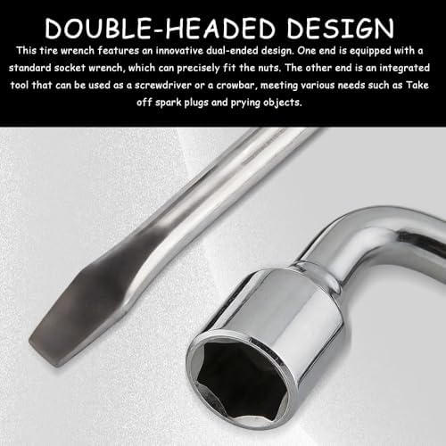 19mm Car Spare Tire Lug Wrench, L-Shaped Socket Tire Wrench - Image 5