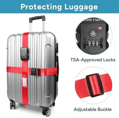 Travel Inspira Heavy Duty Luggage Straps - Image 3