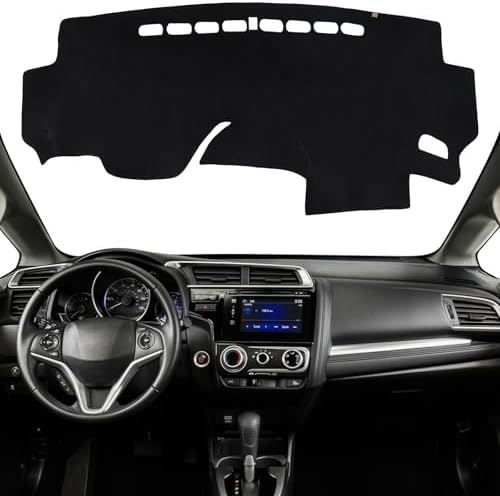Dashboard Cover Dash Mat Fit for Ho-nda Fit 2020-2015, Car Dash Board Mat by KEYOOG